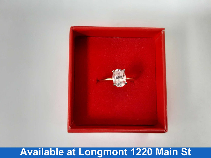Women's Ring - Solitaire - Yellow Gold 14k (.585) 2 grams Size 6