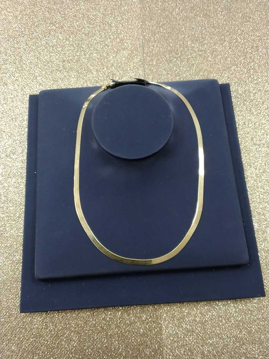 Herringbone Chain - Yellow Gold 10k (.417) 6.2 grams 16 inch