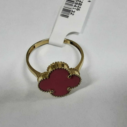 Women's Ring - Solitaire - Yellow Gold 14k (.585) 1.5 grams Size 7.5