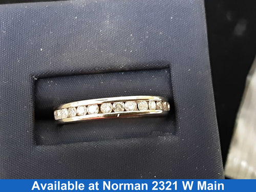 Ring - Wedding Band - White Gold 10k (.417) 2.3 grams Size 9.5