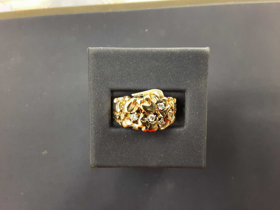 Men's Ring - Yellow Gold 14k (.585) 9 grams Size 20