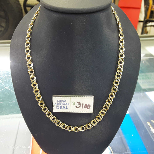 Cuban Link Chain - Yellow Gold 14k (.585) 21.7 grams 22 inch