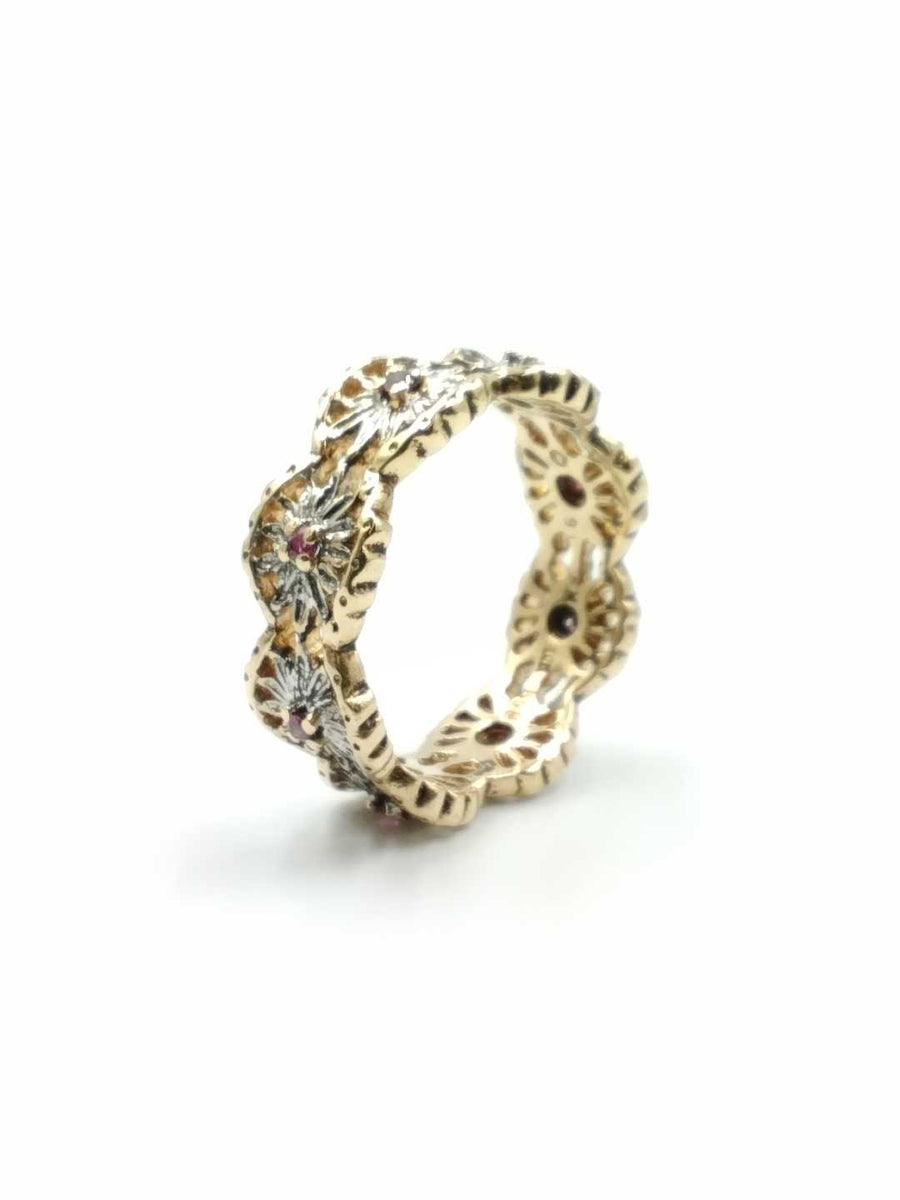 Women's Ring - Yellow Gold 14k (.585) 6.6 grams Size 9.5