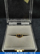 Women's Ring - 3 Black Stone Ring