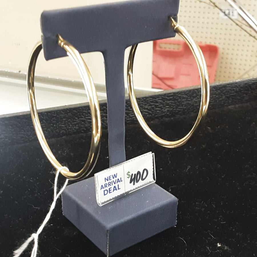 Bangle Earrings - Yellow Gold 10k (.417) 3.8 grams