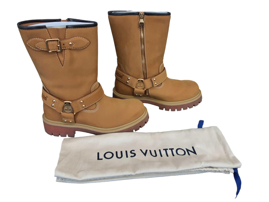 Louis Vuitton Timberland Harness Boot Beige / Tan