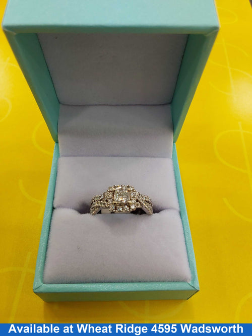 Ring - Wedding Band - White Gold 14k (.585) 6.3 grams Size 6