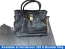 Michael Kors Hamilton Moderne Large Signature Logo Tote Bag Black Purse / Handbag