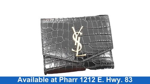 Yves Saint Laurent Uptown Black Wallet