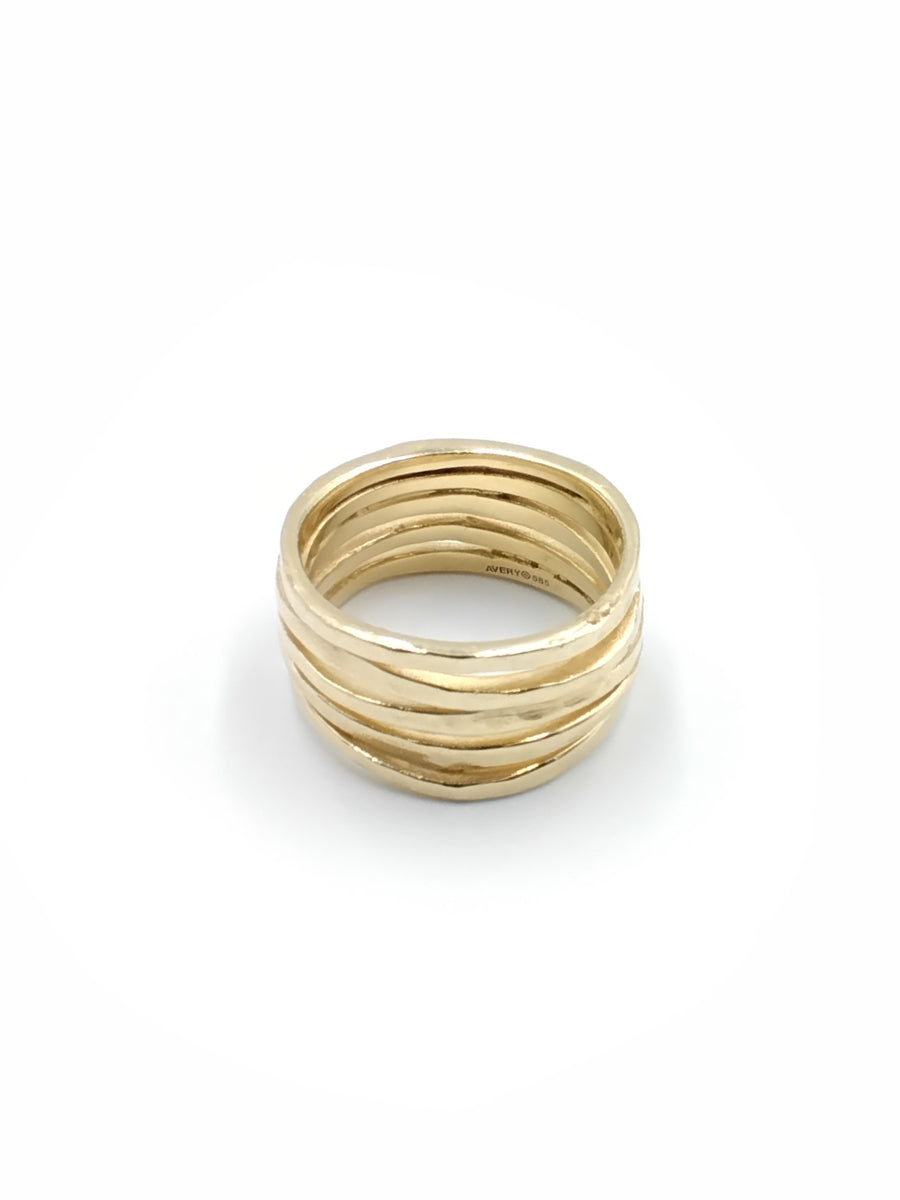 Women's Ring - Yellow Gold 14k (.585) 10.4 grams Size 9