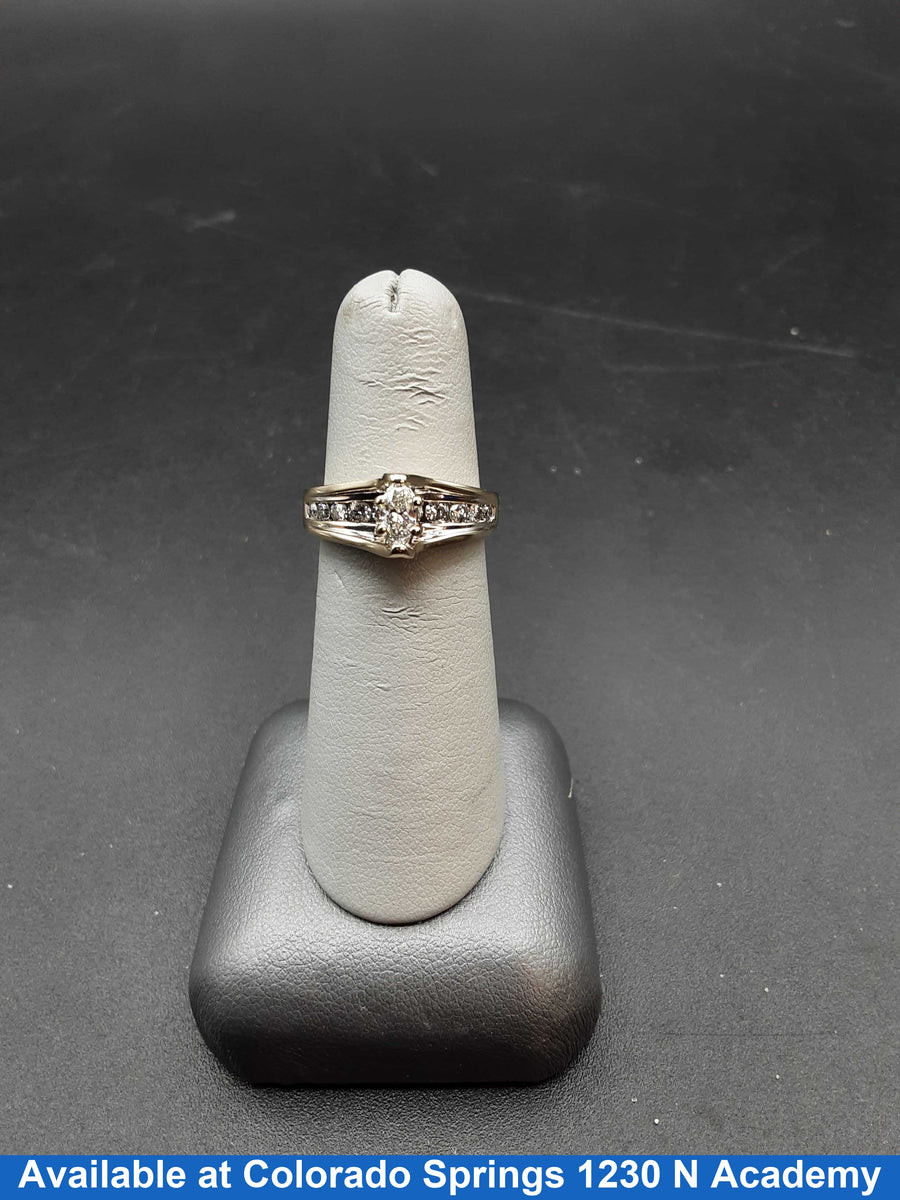 Ring - Engagement Set - Yellow Gold 14k (.585) 4.7 grams Size 5