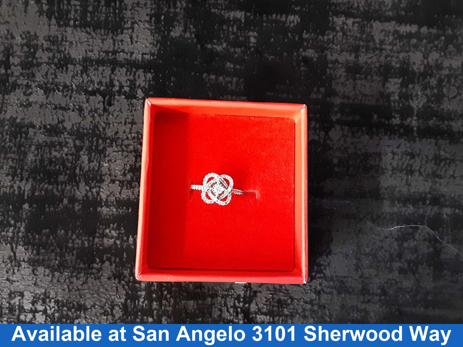 Women's Ring - White Gold 10k (.417) 2.3 grams Size 5.5