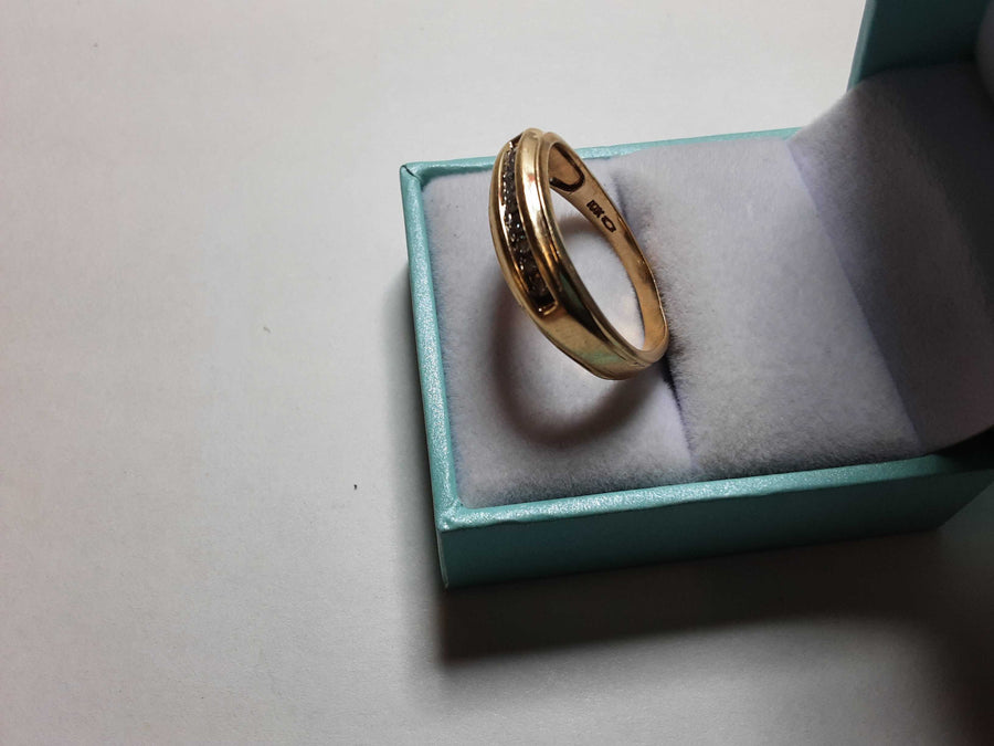 Ring - Wedding Band - Yellow Gold 10k (.417) 3 grams Size 11