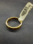 Ring - Wedding Band - Yellow Gold 18k (.750) 5.4 grams Size 8.5