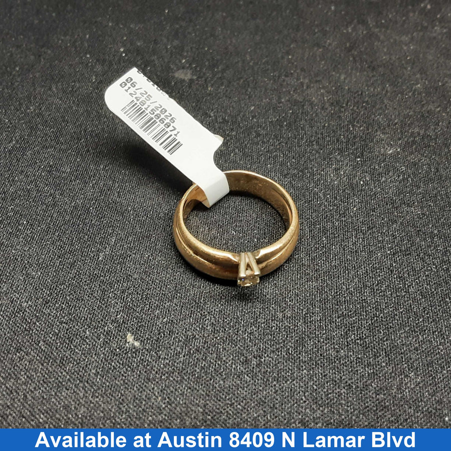 Ring - Engagement Set - Yellow Gold 14k (.585) 7.2 grams Size 7.5