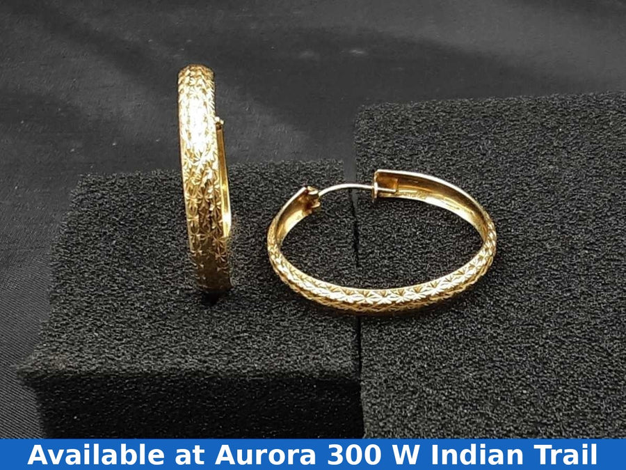 Hoop Earrings - Yellow Gold 14k (.585) 3.3 grams