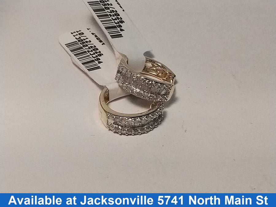 Hoop Earrings - Yellow Gold 10k (.417) 3.3 grams