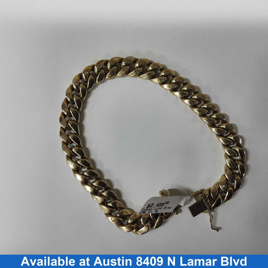 Cuban Link Bracelet - Yellow Gold 10k (.417) 21.7 grams 6 inch