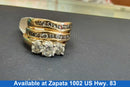 Ring - Engagement Set - Yellow Gold 14k (.585) 12 grams Size 20