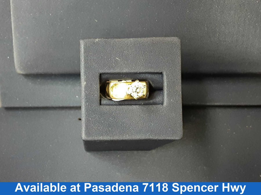 Women's Ring - Solitaire - Yellow Gold 10k (.417) 4.7 grams Size 20