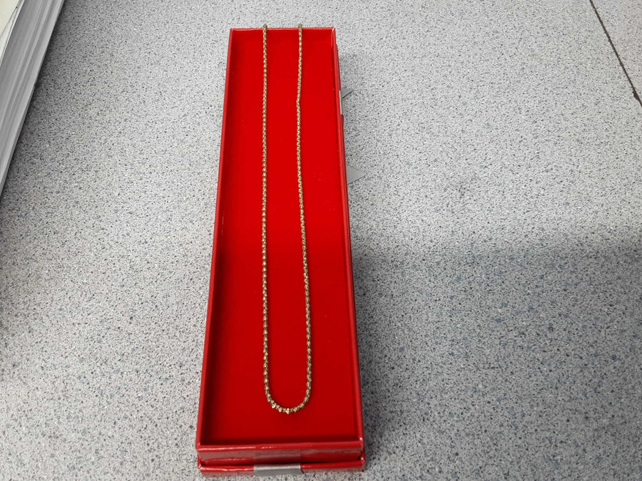 Serpentine Chain - Yellow Gold 14k (.585) 4.7 grams 20 inch
