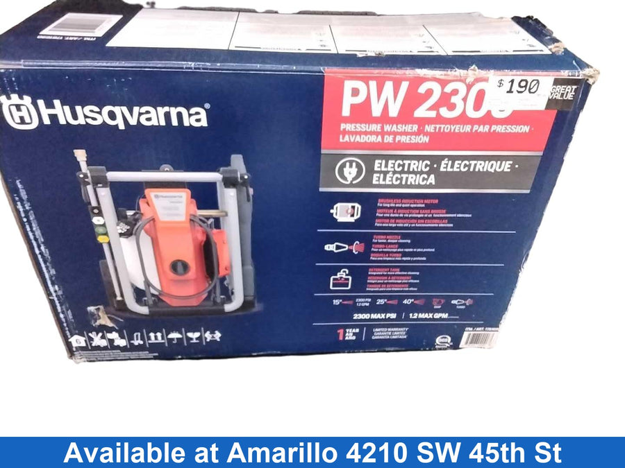 Husqvarna Pw2300 Orange Corded Pressure Washer