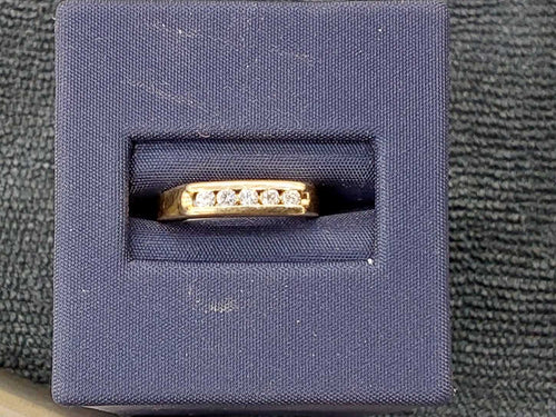 Men's Ring - Yellow Gold 14k (.585) 2.4 Grams Size 4.5