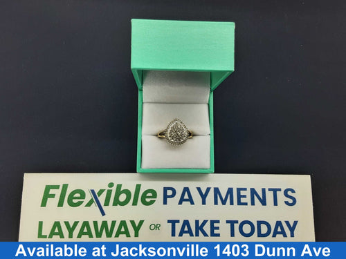 Women's Ring - Yellow Gold 10k (.417) 3.2 grams Size 8