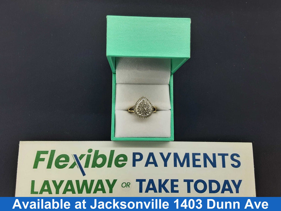 Women's Ring - Yellow Gold 10k (.417) 3.2 grams Size 8