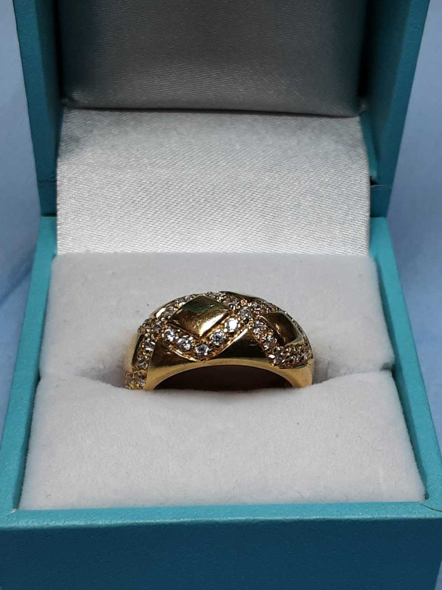 Women's Ring - Yellow Gold 14k (.585) 6.1 grams Size 6.5