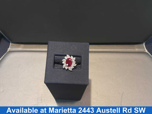 Women's Ring - White Gold 14k (.585) 4.2 grams Size 9