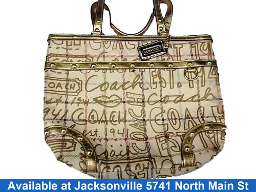 Coach Gold Purse / Handbag