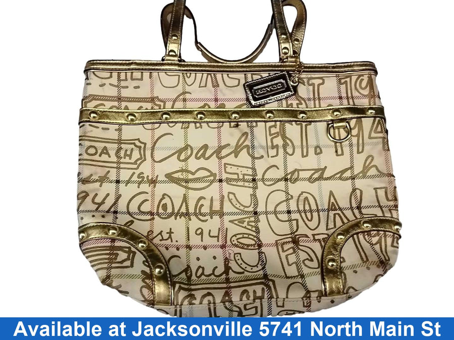 Coach Gold Purse / Handbag