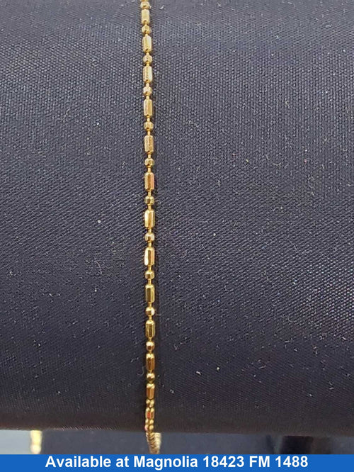 Bead Bracelet - Yellow Gold 10k (.417) 1.4 grams 9 inch