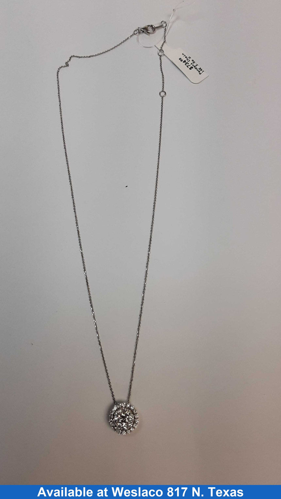 Chain - White Gold 14k (.585) 3.5 grams 18 inch