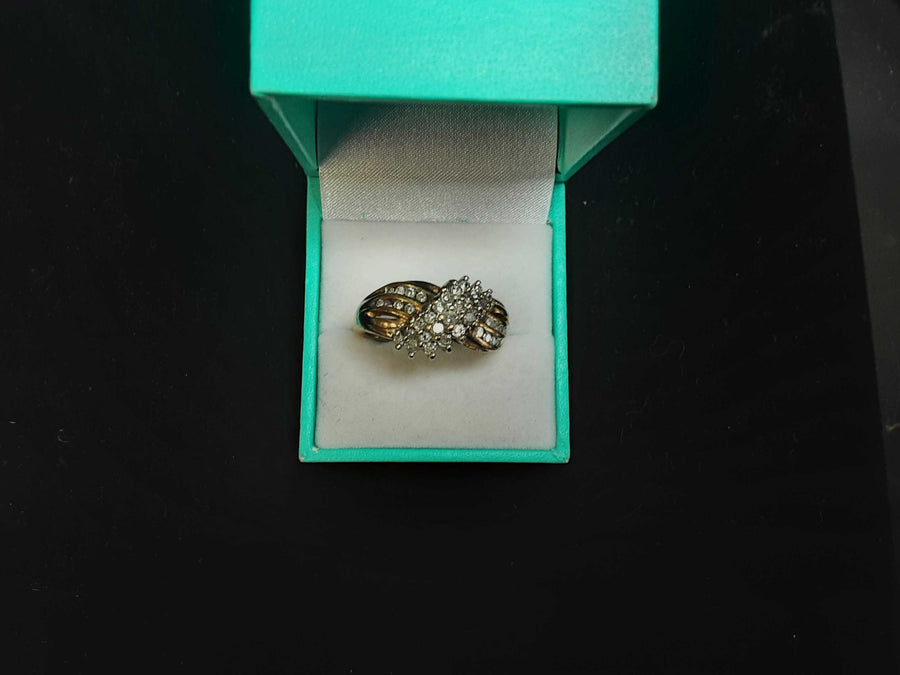 Women's Ring - Yellow Gold 10k (.417) 7.3 grams Size 12