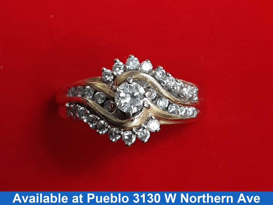 Women's Ring - Yellow Gold 14k (.585) 5.8 grams Size 7.5