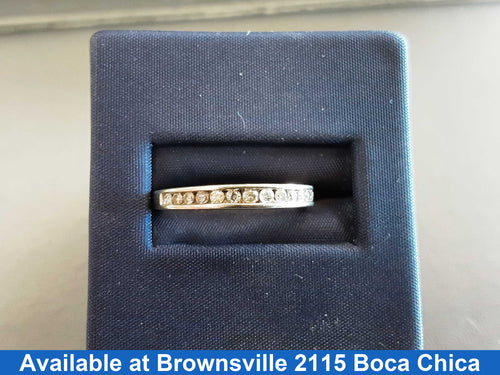 Ring - Wedding Band - White Gold 10k (.417) 1.9 grams Size 7