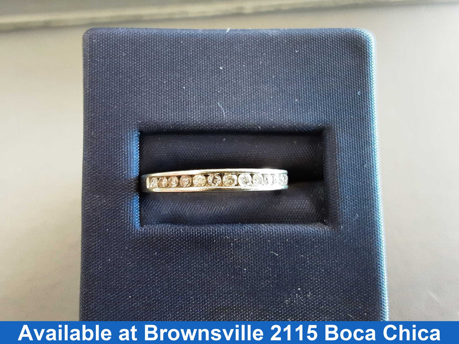 Ring - Wedding Band - White Gold 10k (.417) 1.9 grams Size 7