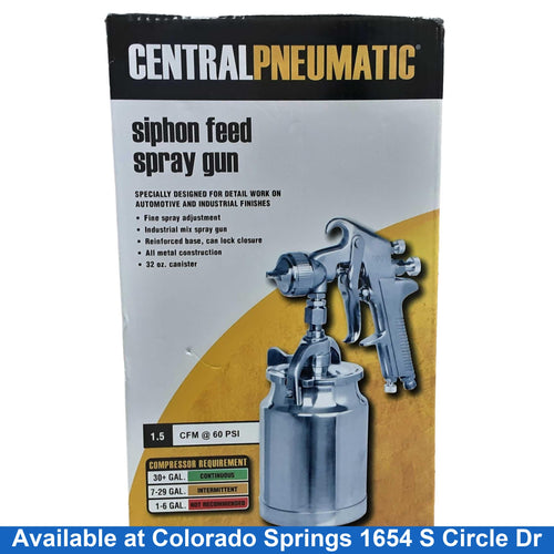 Central Pnuematic 69708 Silver Standard Paint Gun
