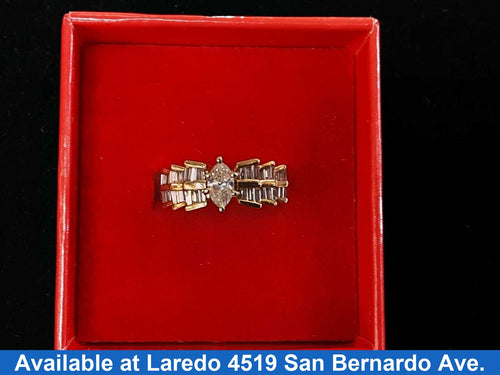 Women's Ring - Yellow Gold 14k (.585) 4.3 grams Size 8