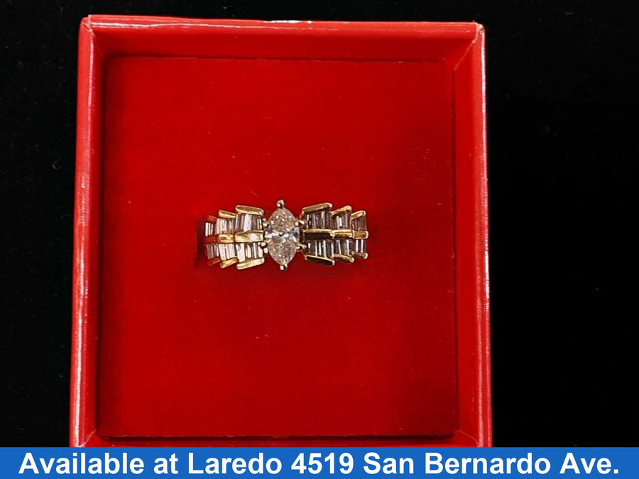 Women's Ring - Yellow Gold 14k (.585) 4.3 grams Size 8