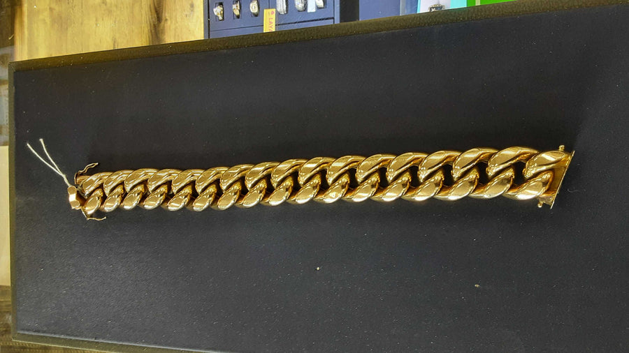 Bracelet - Yellow Gold 10k (.417) 102.2 grams 9 inch