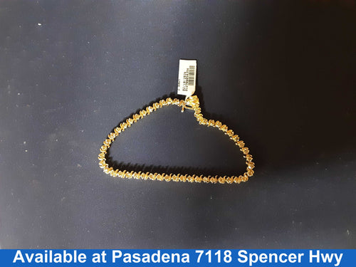 Tennis Bracelet - Yellow Gold 14k (.585) 9 grams 8 inch