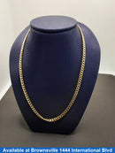 Cuban Link Chain - Yellow Gold 10k (.417) 6 grams 20 inch