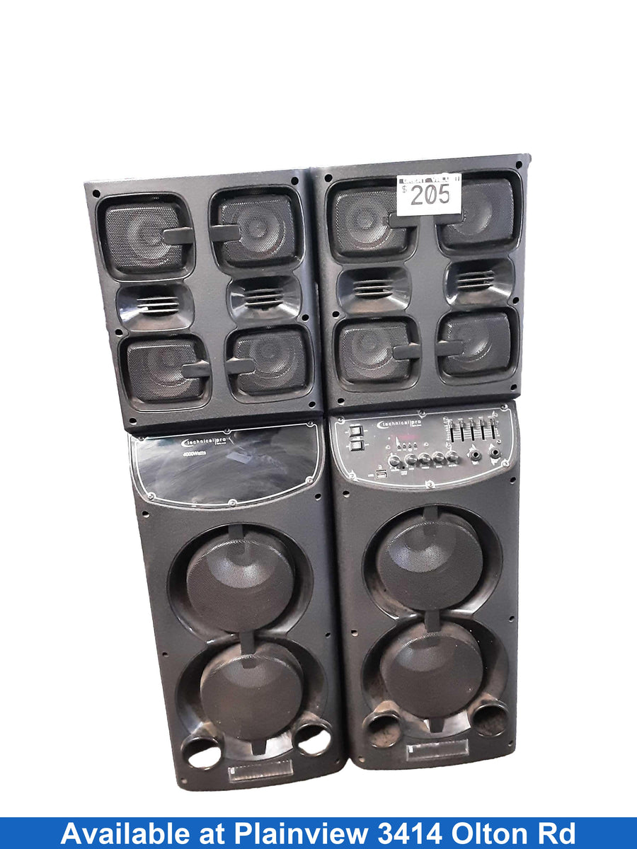 Technical Pro Xtwins Black Floor Speaker