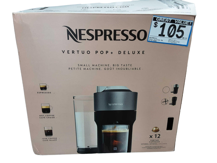 Nespresso Vertuo Pop + Black Small Kitchen Appliance