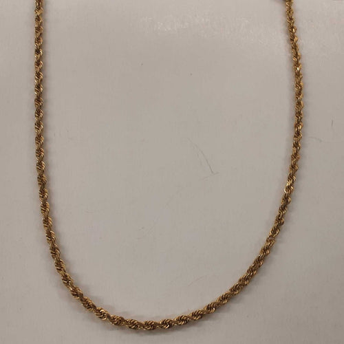 Rope Chain - Yellow Gold 10k (.417) 17.5 grams 16 inch