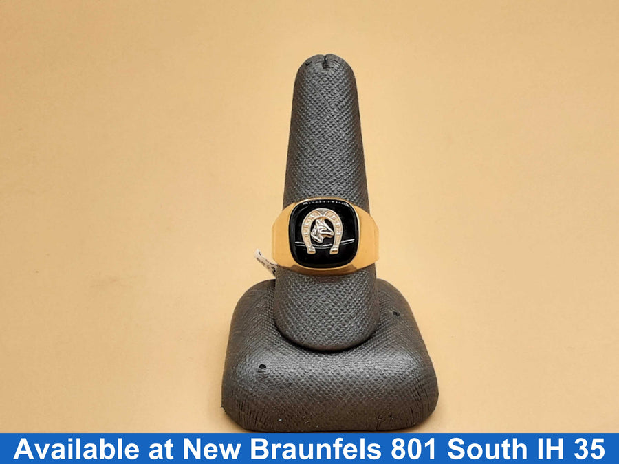 Men's Ring - Yellow Gold 18k (.750) 8.2 grams Size 11.5