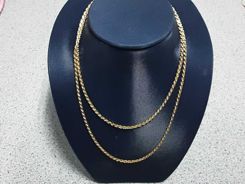 Rope Chain - Yellow Gold 14k (.585) 9.2 grams 23 inch